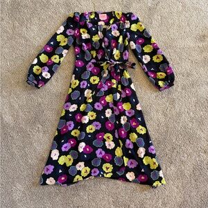 Kate Spade Black and Purple Casual Dress